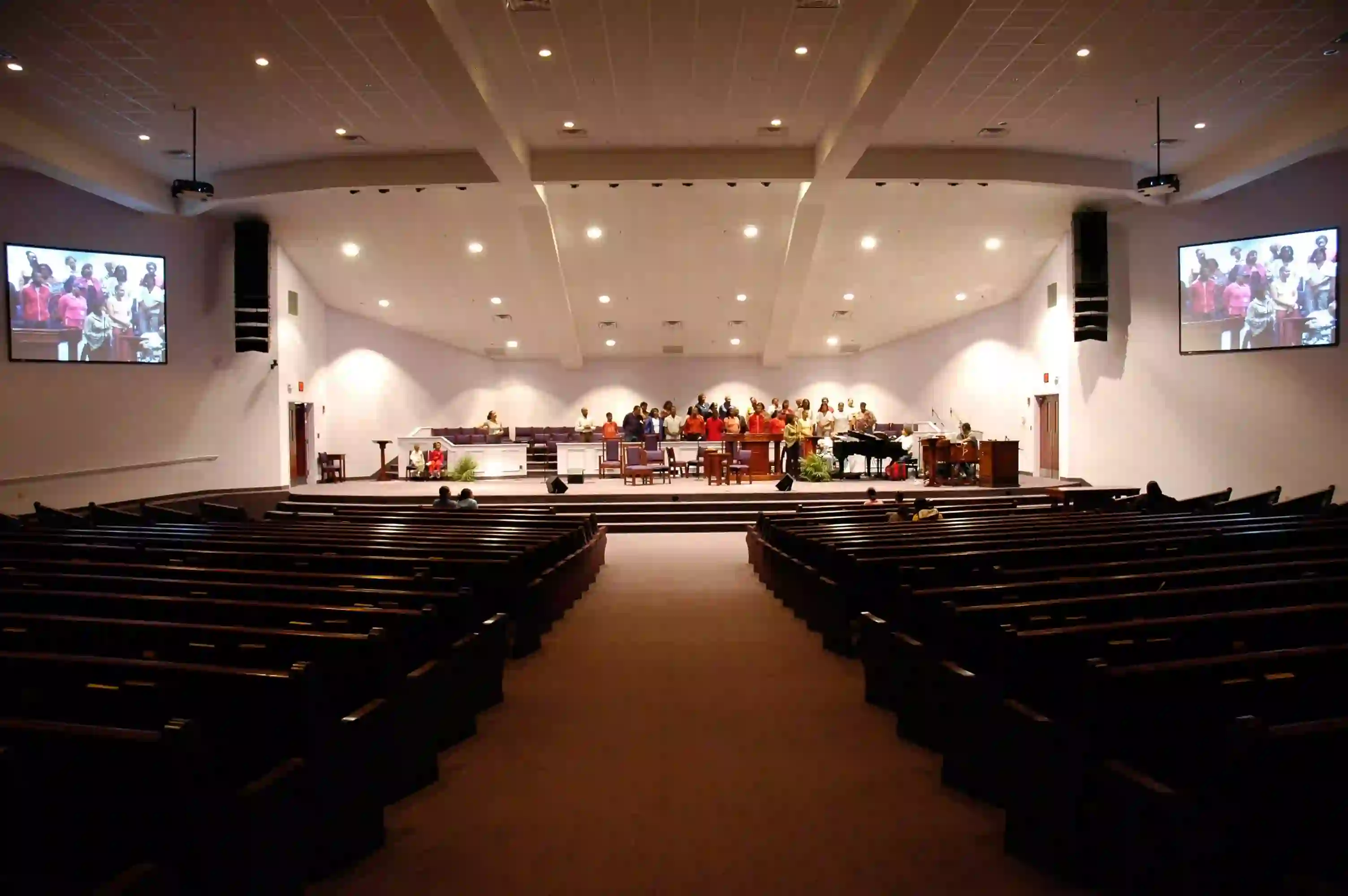 church sound system stage